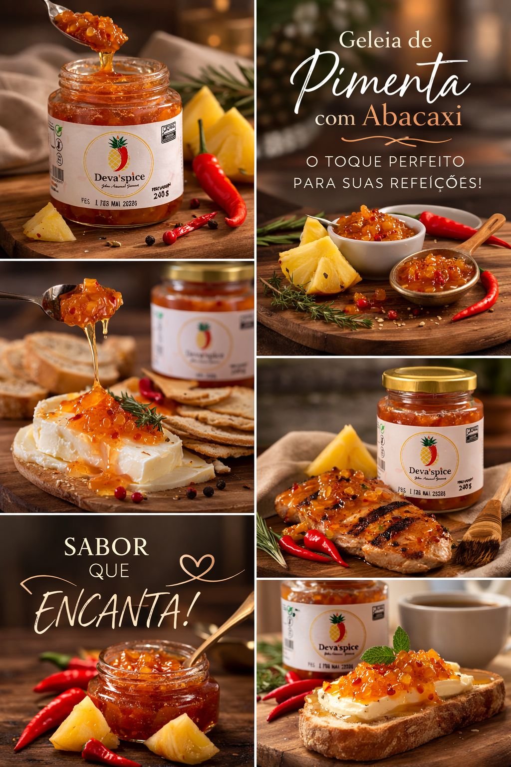 Collage Deva'spice - Geleia de Pimenta com Abacaxi